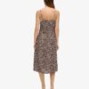Midi-jurk met print en knoopsluiting