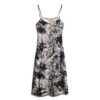Midi-jurk met print en knoopsluiting