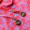 Midi-jurk met print en uitsnijdingen