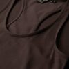 Midi-jurk van jersey met ronde hals