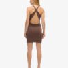 Mini-bodyconjurk met gekruiste rug