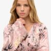 Mini-jurk met jacquard en uitlopende mouwen