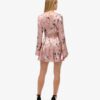 Mini-jurk met jacquard en uitlopende mouwen