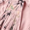 Mini-jurk met jacquard en uitlopende mouwen