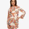 Mini-jurk met lange mouwen en print Mini-jurk met lange mouwen en print