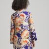 Mini-jurk met lange mouwen en print Mini-jurk met lange mouwen en print
