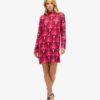 Mini-jurk met lange mouwen en print Mini-jurk met lange mouwen en print