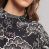 Mini-jurk met lange mouwen en print Mini-jurk met lange mouwen en print