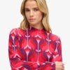 Mini-jurk met lange mouwen en print Mini-jurk met lange mouwen en print