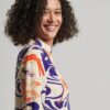 Mini-jurk met lange mouwen en print Mini-jurk met lange mouwen en print