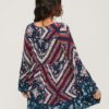 Mini-jurk met uitlopende mouwen in jaren 60-stijl