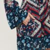 Mini-jurk met uitlopende mouwen in jaren 60-stijl