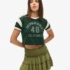 Minirok van jersey met lagen