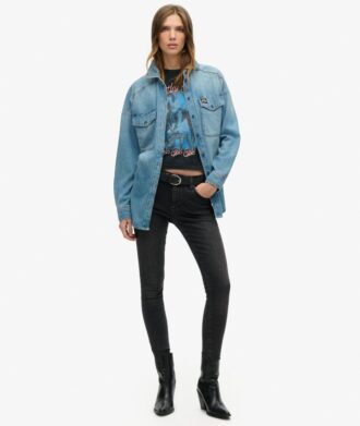 Motley Crue X Superdry T-shirt met kapmouwtjes