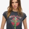 Motley Crue X Superdry T-shirt met kapmouwtjes Motley Crue X Superdry T-shirt met kapmouwtjes