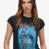 Motley Crue X Superdry T-shirt met kapmouwtjes Motley Crue X Superdry T-shirt met kapmouwtjes