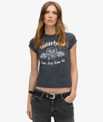 MotöRhead X Superdry T-shirt met kapmouwtjes