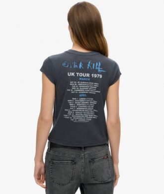 MotöRhead X Superdry T-shirt met kapmouwtjes