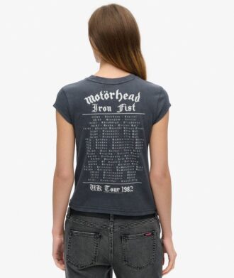 MotöRhead X Superdry T-shirt met kapmouwtjes