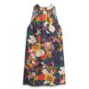 Mouwloze mini-jurk met hoge hals