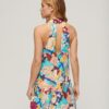 Mouwloze mini-jurk met print Mouwloze mini-jurk met print