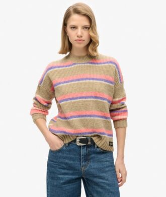 Multi Stripe Crew-trui