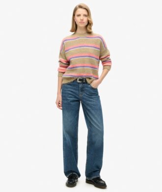 Multi Stripe Crew-trui