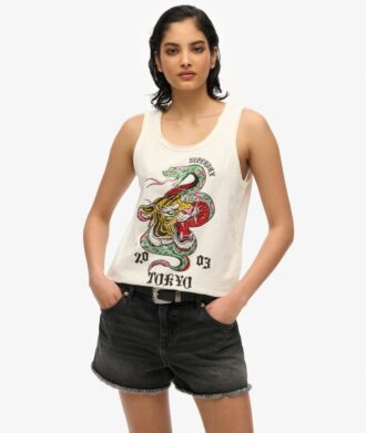 Neo Trad Tattoo Tanktop met ronde hals