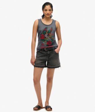 Neo Trad Tattoo Tanktop met ronde hals