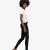 Organic Cotton skinny jeans met hoge taille