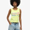 Outdoor gestreept tanktopje met ronde hals