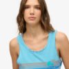 Outdoor gestreept tanktopje met ronde hals