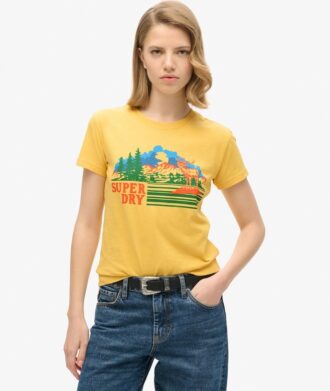 Outdoor Stripe getailleerd T-shirt