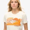 Outdoor Stripe getailleerd T-shirt