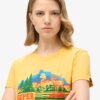 Outdoor Stripe getailleerd T-shirt