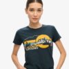 Outdoor Stripe getailleerd T-shirt