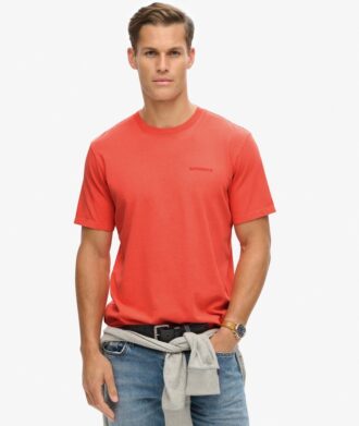 Overgeverfd logo Loszittend T-shirt