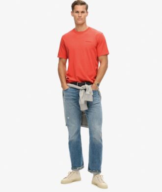 Overgeverfd logo Loszittend T-shirt