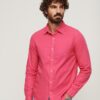 Overgeverfd Organic Cotton-overhemd met lange mouwen