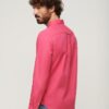 Overgeverfd Organic Cotton-overhemd met lange mouwen