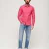 Overgeverfd Organic Cotton-overhemd met lange mouwen