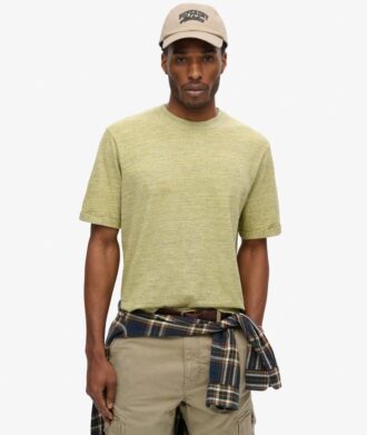 Overgeverfd slub-t-shirt