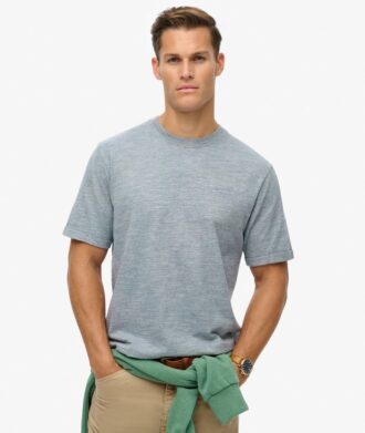 Overgeverfd slub-t-shirt