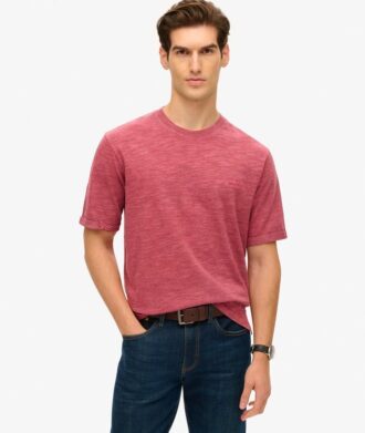 Overgeverfd slub-t-shirt
