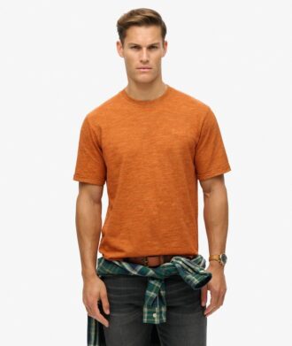 Overgeverfd slub-t-shirt