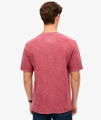 Overgeverfd slub-t-shirt