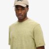 Overgeverfd slub-t-shirt