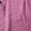 Overgeverfd slub-t-shirt