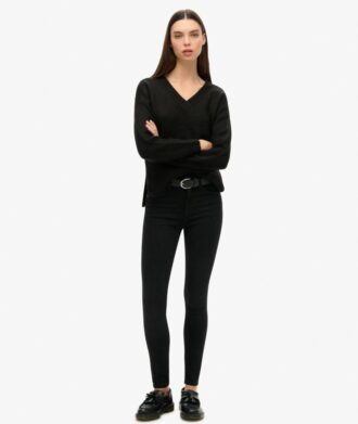 Oversized trui met V-hals