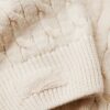 Oversized V-hals kabeltrui van gebreide kleding